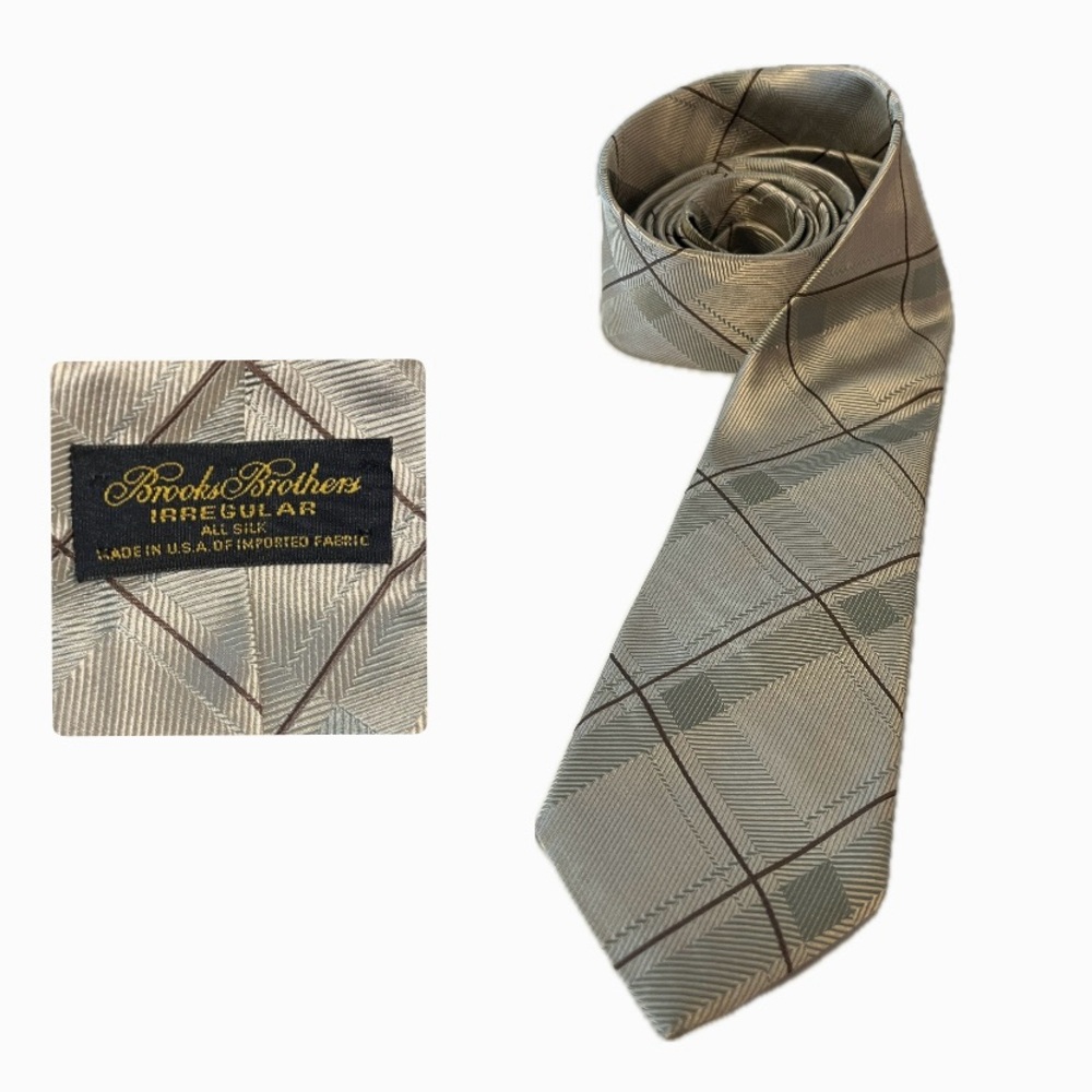 Brooks Brothers Gray Silk Tie